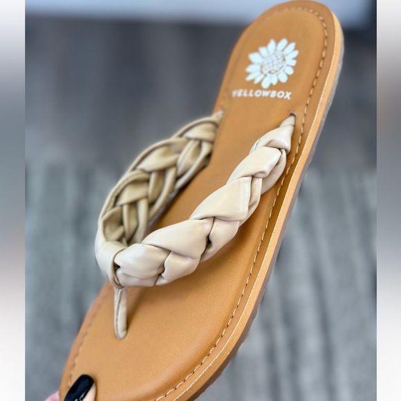 Braided Flip Flops By Yellowbox - Picture 2 of 2